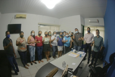 Prefeito Rogério Meira recebe os Agentes Comunitários de Saúde de Jangada
